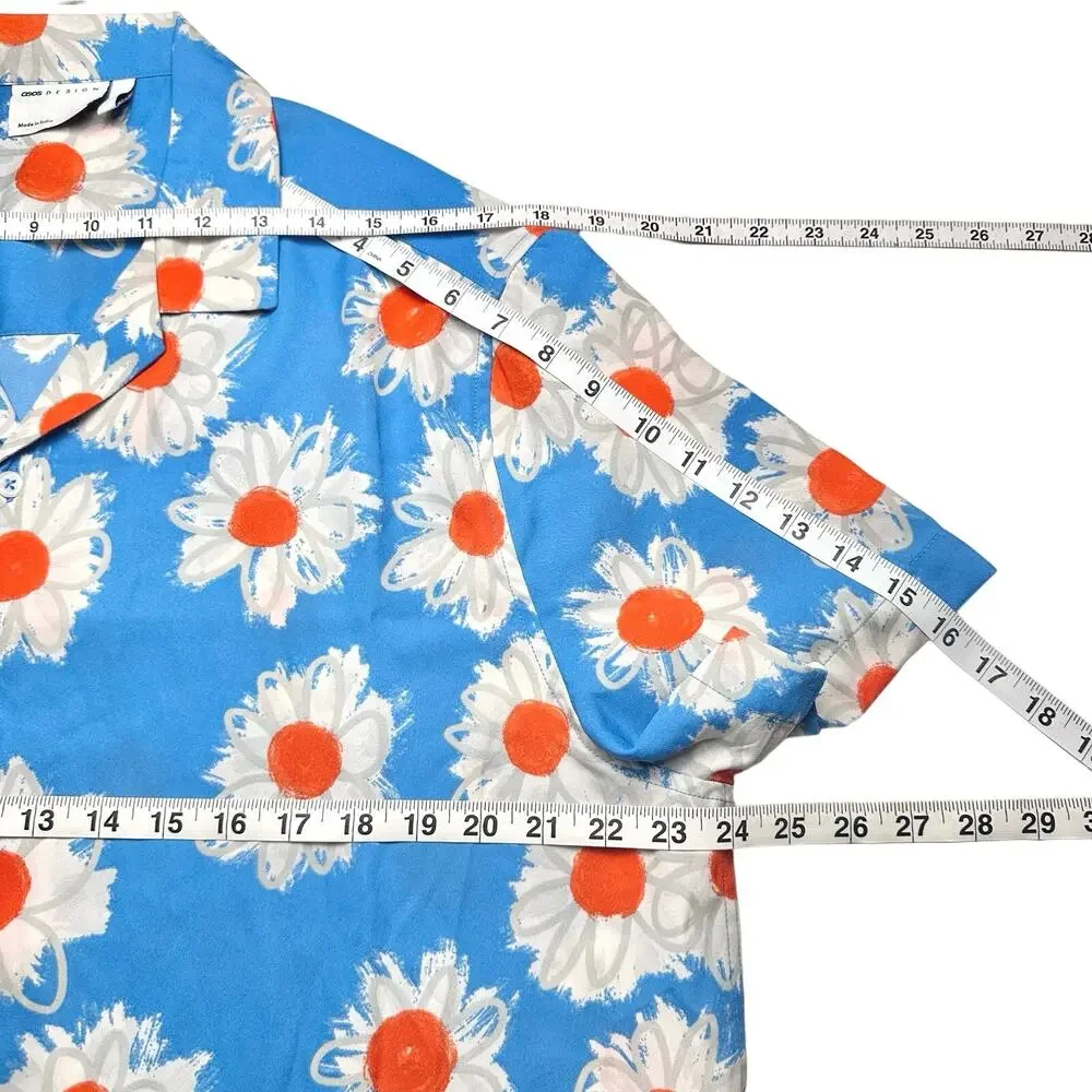 ASOS Design | Men | Floral Daisy Vacation Cruise Swimwear Top Short Set | L-XL